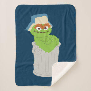 Couverture Sherpa Oscar the Grouch Trash Can Lean