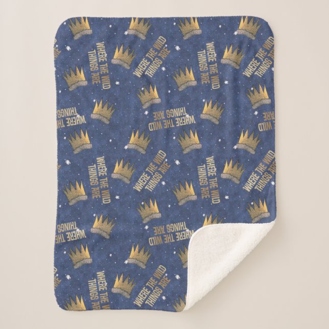 Couverture Sherpa Où les choses sauvages sont Motifs de la Couronne  (Devant)