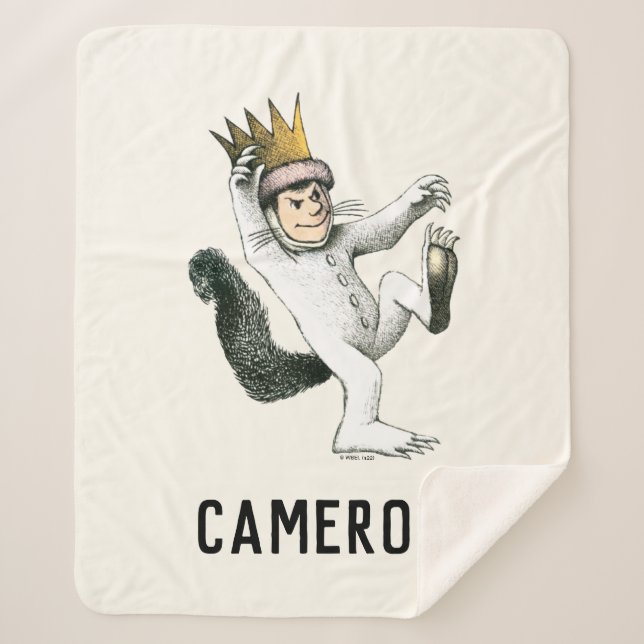 Couverture Sherpa Où sont les choses sauvages | Max | Ajouter Votre  (Devant)