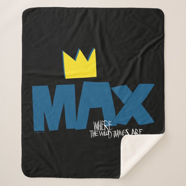 Couverture Sherpa Où sont les choses sauvages | Max et Couronne (Devant)