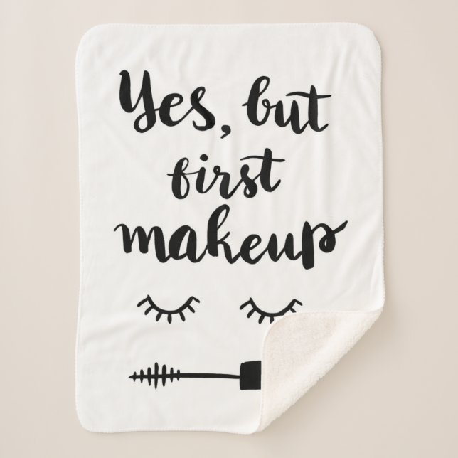 Couverture Sherpa Oui mais premier maquillage (Devant)