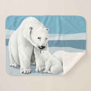 Couverture Sherpa Ours blanc et CUB