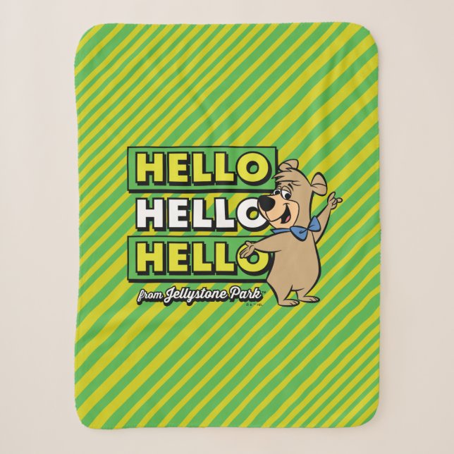 Couverture Sherpa Ours Boo Boo Bonjour Bonjour Bonjour De Jellystone (Devant)