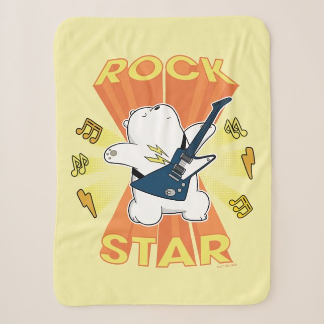 Couverture Sherpa Ours de glace - Rock Star (Devant)