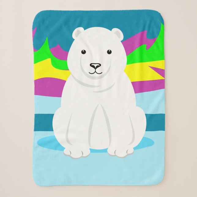 Couverture Sherpa Ours polaire (Devant)