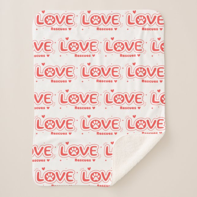 Couverture Sherpa OWRAssist Love Rescues (Devant)