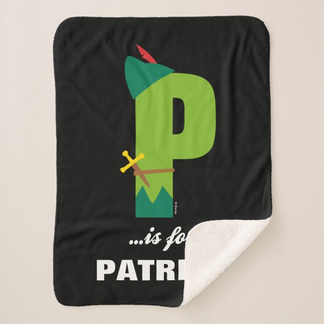 Couverture Sherpa P est pour Peter Pan| Ajouter votre nom (Devant)