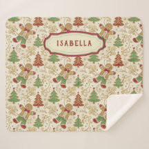 Pain d'épices vintage Homme & Arbres de Noël Perso