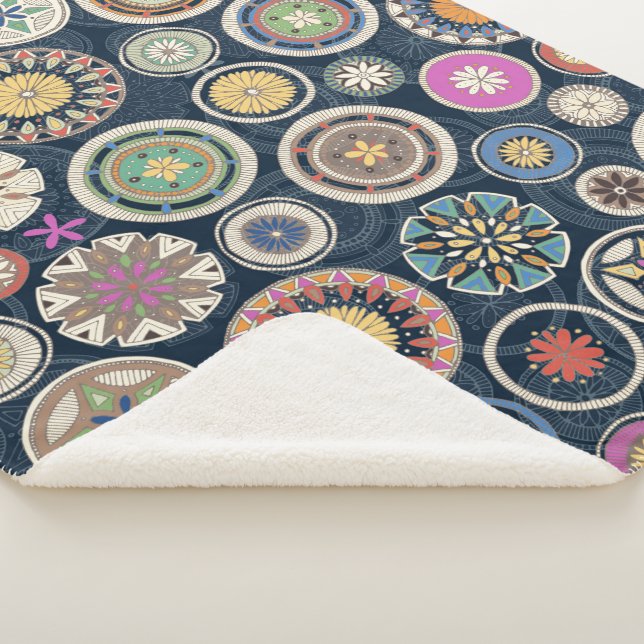Couverture Sherpa pango mandala echo (3/4)