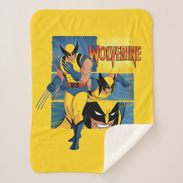 Couverture Sherpa Panneau de caractères Wolverine (Devant)