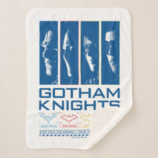 Couverture Sherpa Panneaux de visage Gotham Knights