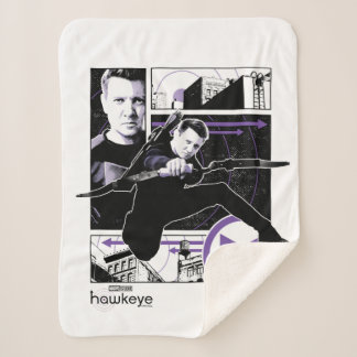 Couverture Sherpa Panneaux graphiques Hawkeye City