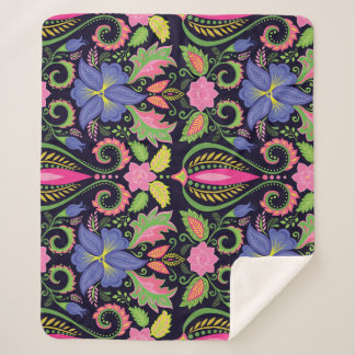 Couverture Sherpa Pansy classique : Papier peint Vintage