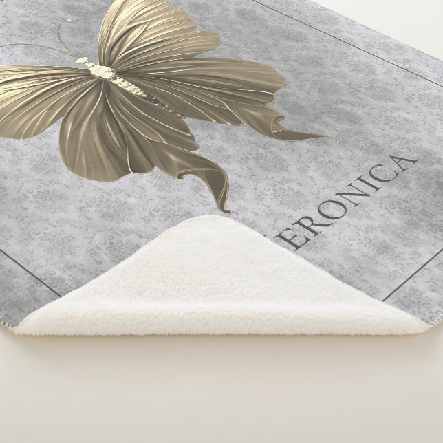 Couverture Sherpa Papillon à bijoux en or (3/4)