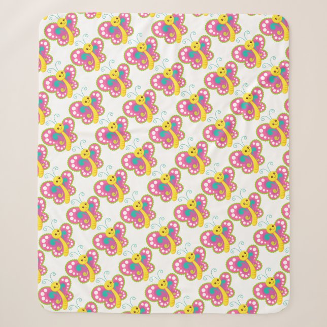 Couverture Sherpa Papillons (Devant)
