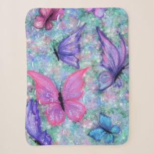 Couverture Sherpa Papillons volants Baby Sherpa Blanket