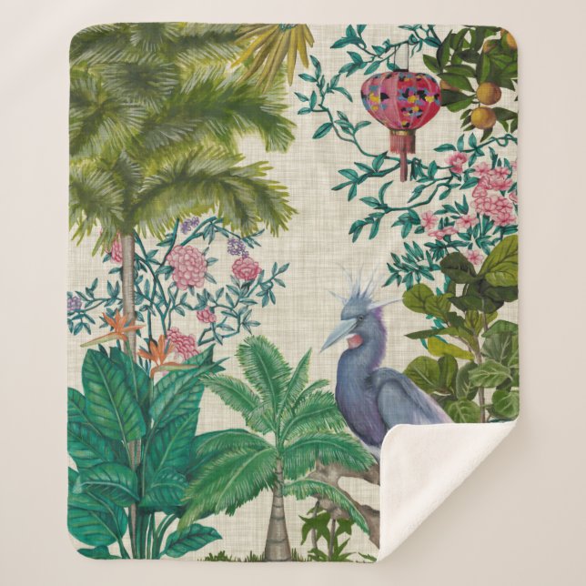 Couverture Sherpa Paradise Chinoiserie (Devant)