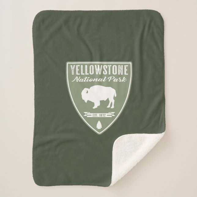 Couverture Sherpa Parc national de Yellowstone Bison (Devant)
