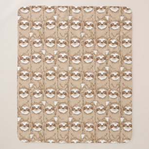Couverture Sherpa Paresses et motif de café