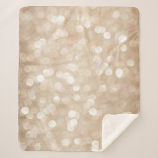 Couverture Sherpa Parties scintillant d'or, arrière - plan de Noël f