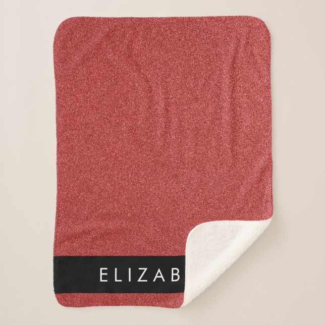 Couverture Sherpa Parties scintillant rouge, Arrière - plan Parties  (Devant)