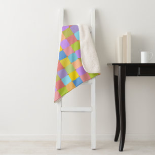 Couverture Sherpa Pastel Tiles GSSC