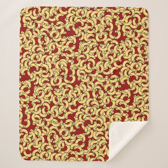 Couverture Sherpa Pâtes coudes Sherpa Blanket (Devant)