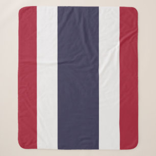 Couverture Sherpa patriotique avec drapeau de Thaï
