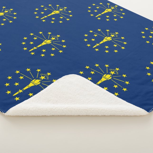 Couverture Sherpa Patriotique Sherpa Blanket avec drapeau de l'India (3/4)
