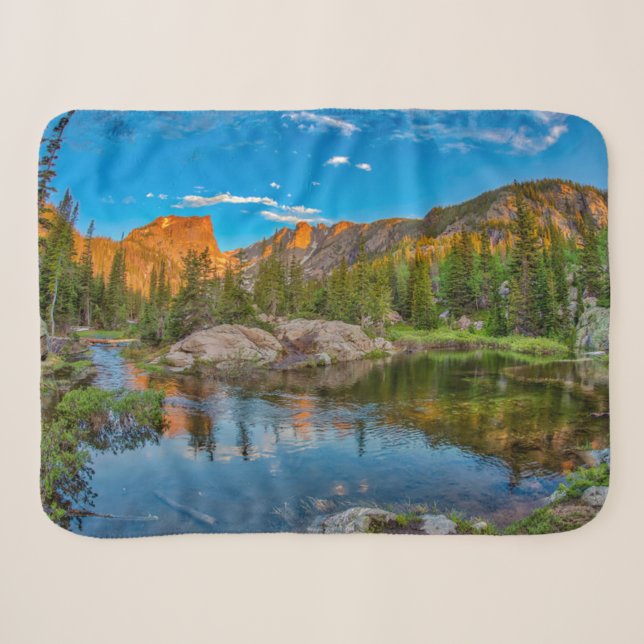 Couverture Sherpa Paysage du lac Dream (Devant (Horizontal))