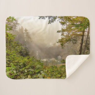 Couverture Sherpa Paysage forestier et océanique
