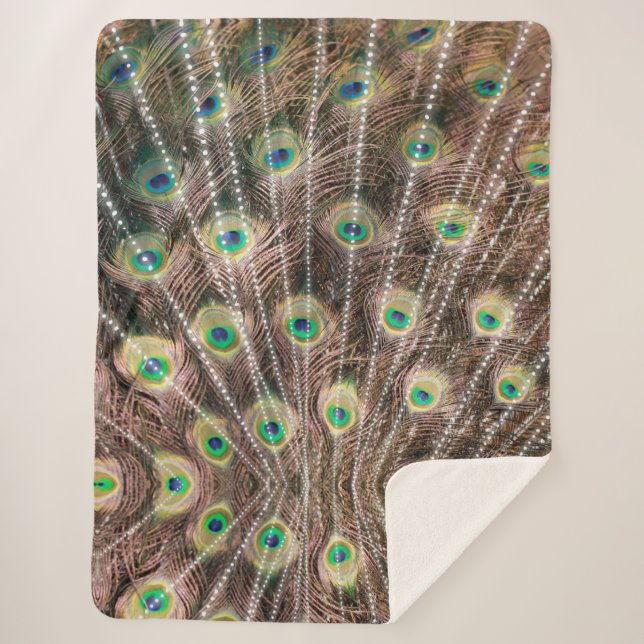 Couverture Sherpa Peacock Style Blanket Large (Devant)
