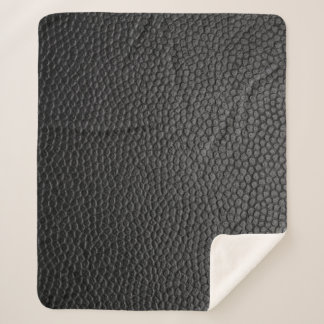 Couverture Sherpa peau noire peau texture peau