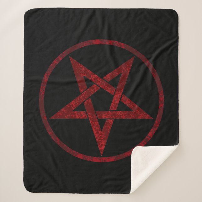 Couverture Sherpa Pentagram Red Devil (Devant)