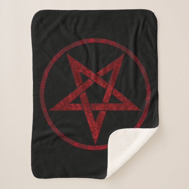 Couverture Sherpa Pentagram Red Devil (Devant)