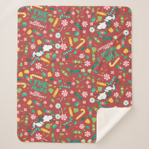 Couverture Sherpa Peppermint Dreams Snoopy Candy Motif