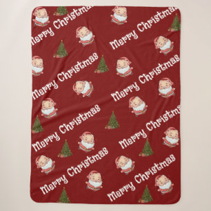 Couverture Sherpa Père Noël