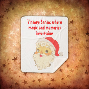 Couverture Sherpa Père Noël vintage : où magie et souvenirs se mêlen