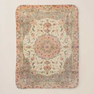 Couverture Sherpa Persia Tabriz Blush Peachy 