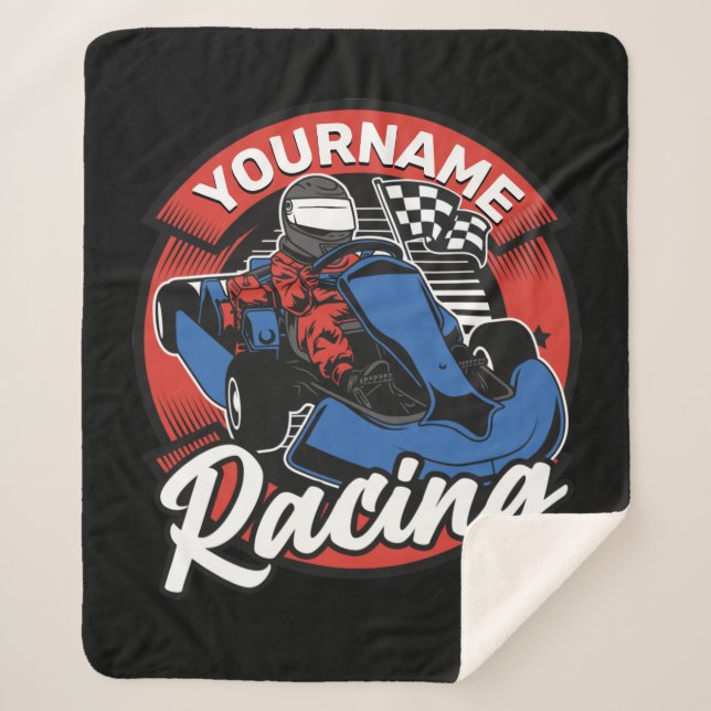 Couverture Sherpa Personalized Go Kart (Devant)