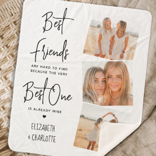 Couverture Sherpa Personnalisé Best Friends 3 Photo Friendship