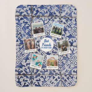 Couverture Sherpa Personnalisé Best Friends 6 Photo Collage personna