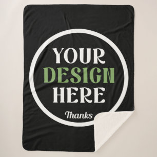 Couverture Sherpa personnalisé, unique, élégant et minimaliste