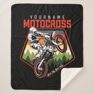 Couverture Sherpa Personnalized Motocross