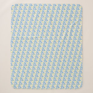 Couverture Sherpa Pétales dans le silence 06. Motif floral.