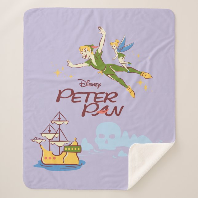 Couverture Sherpa Peter Pan et Tinkerbell (Devant)