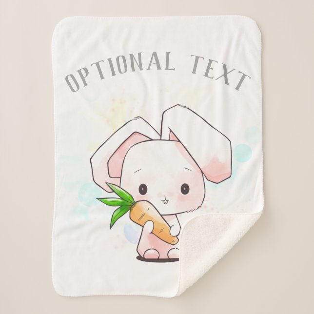 Couverture Sherpa Petit Lapin Doux (Devant)