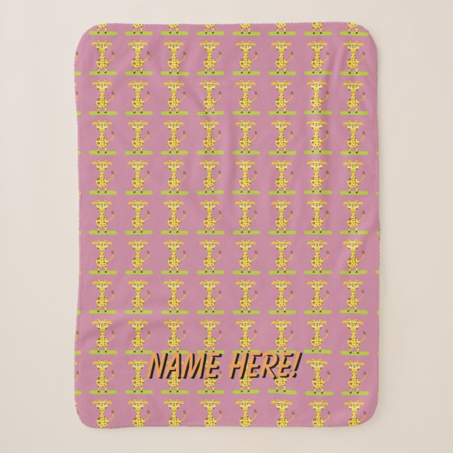 Couverture Sherpa Petite Girafe (Devant)