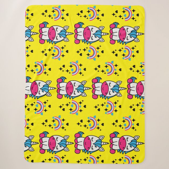 Couverture Sherpa Petites filles Unicorn Pony (Devant)