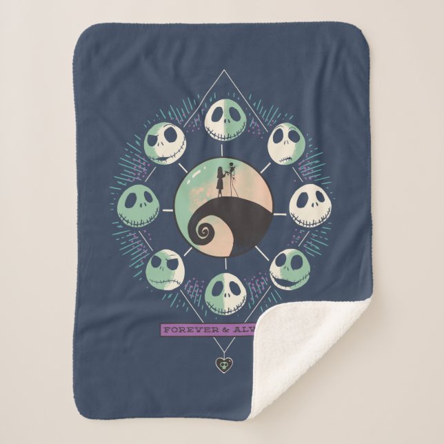 Couverture Sherpa Phases Jack & Sally Moon - Forever & Always (Devant)